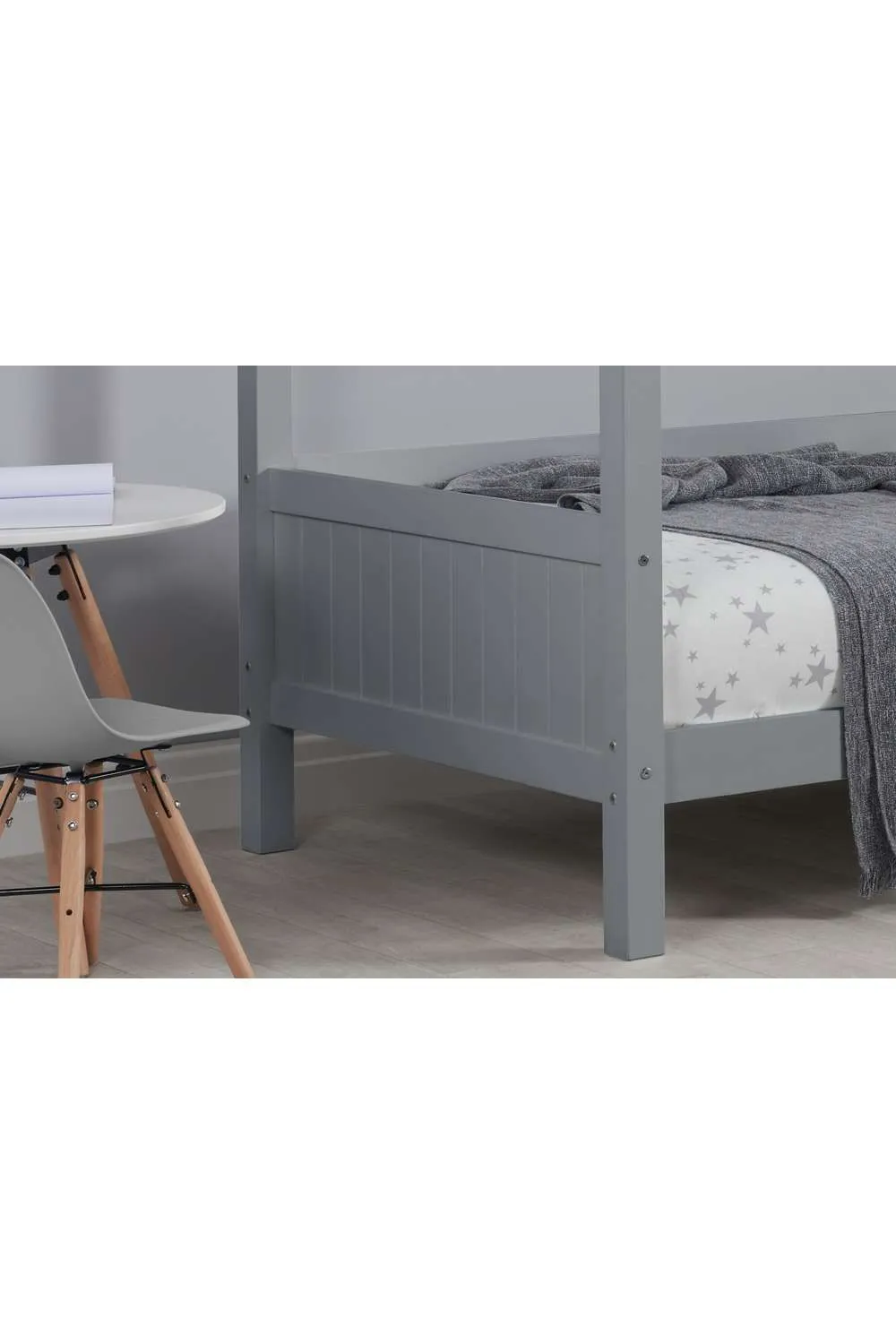 Birlea Home Bed Children's Wooden Bed Frame in Grey 3