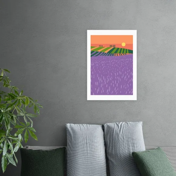 East End Prints Lavender Fields Print 1