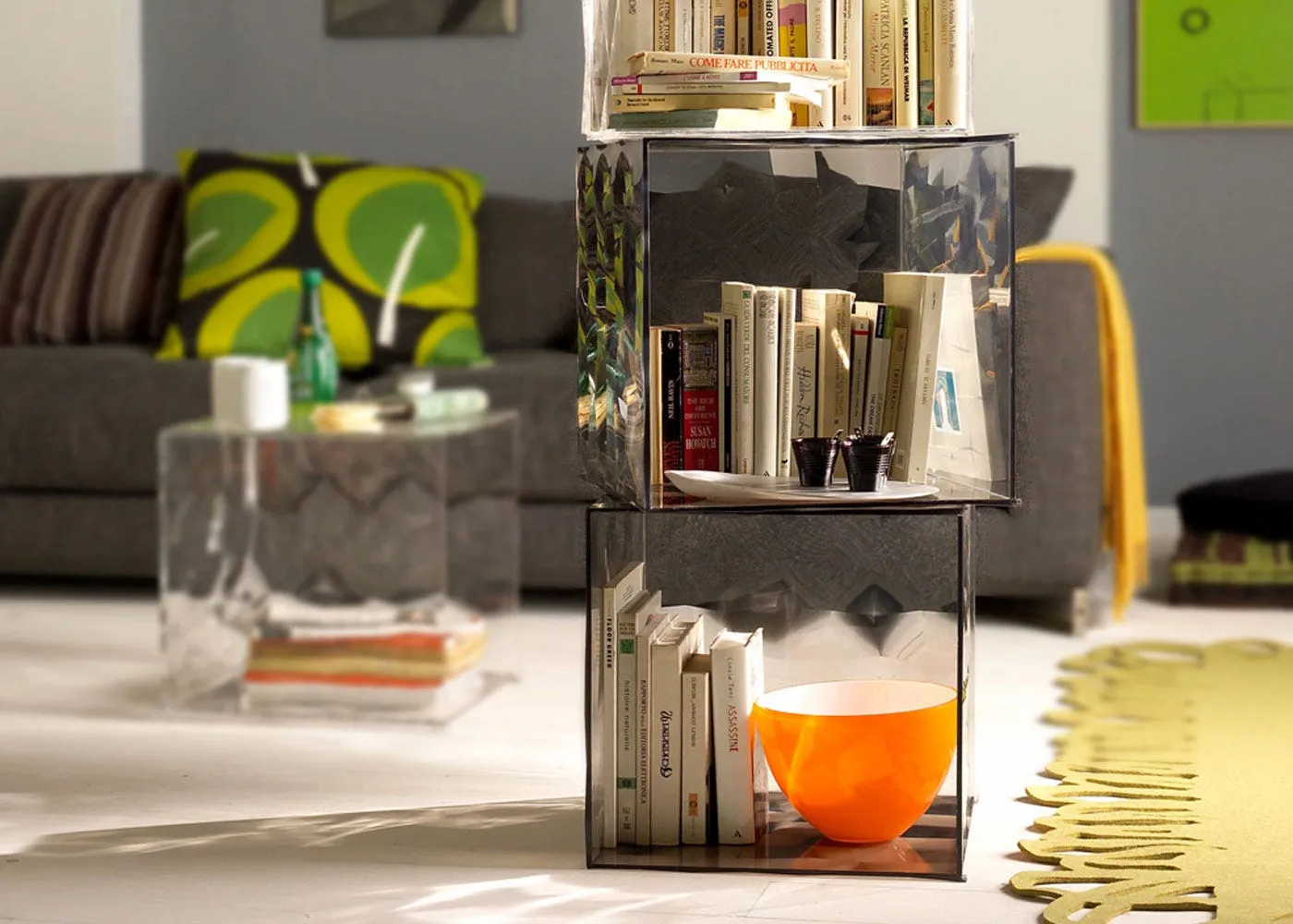 Kartell Optic Cube V9 Smoke 2