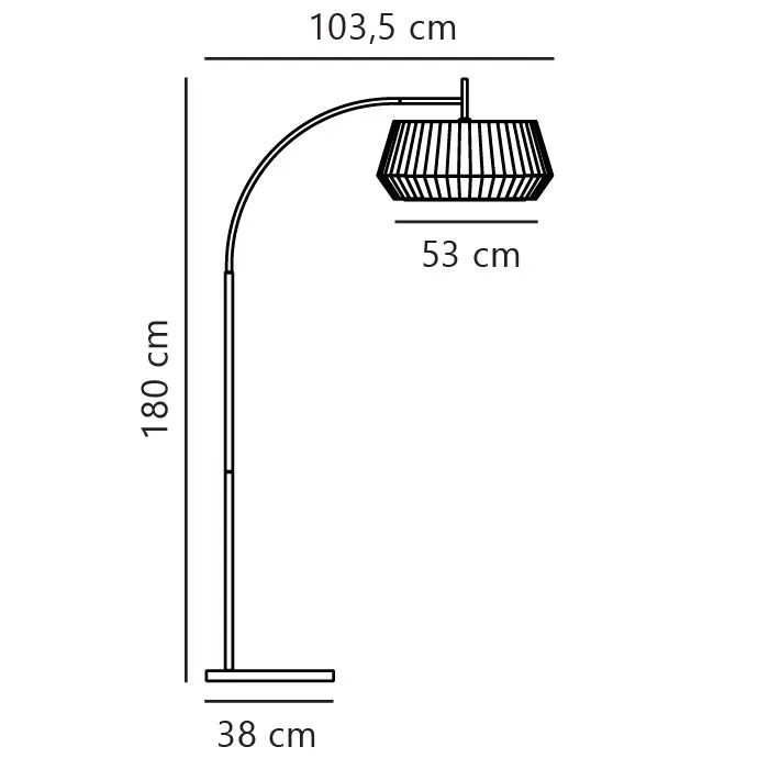Nordlux Dicte Floor Lamp White Textile Livingroom E27 Switch 5