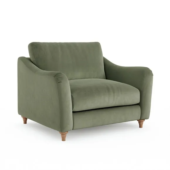 Hattie Matte Plush Velvet Snuggle Sofa 6