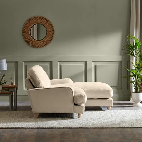 Martha Vintage Velvet Corner Chaise 3