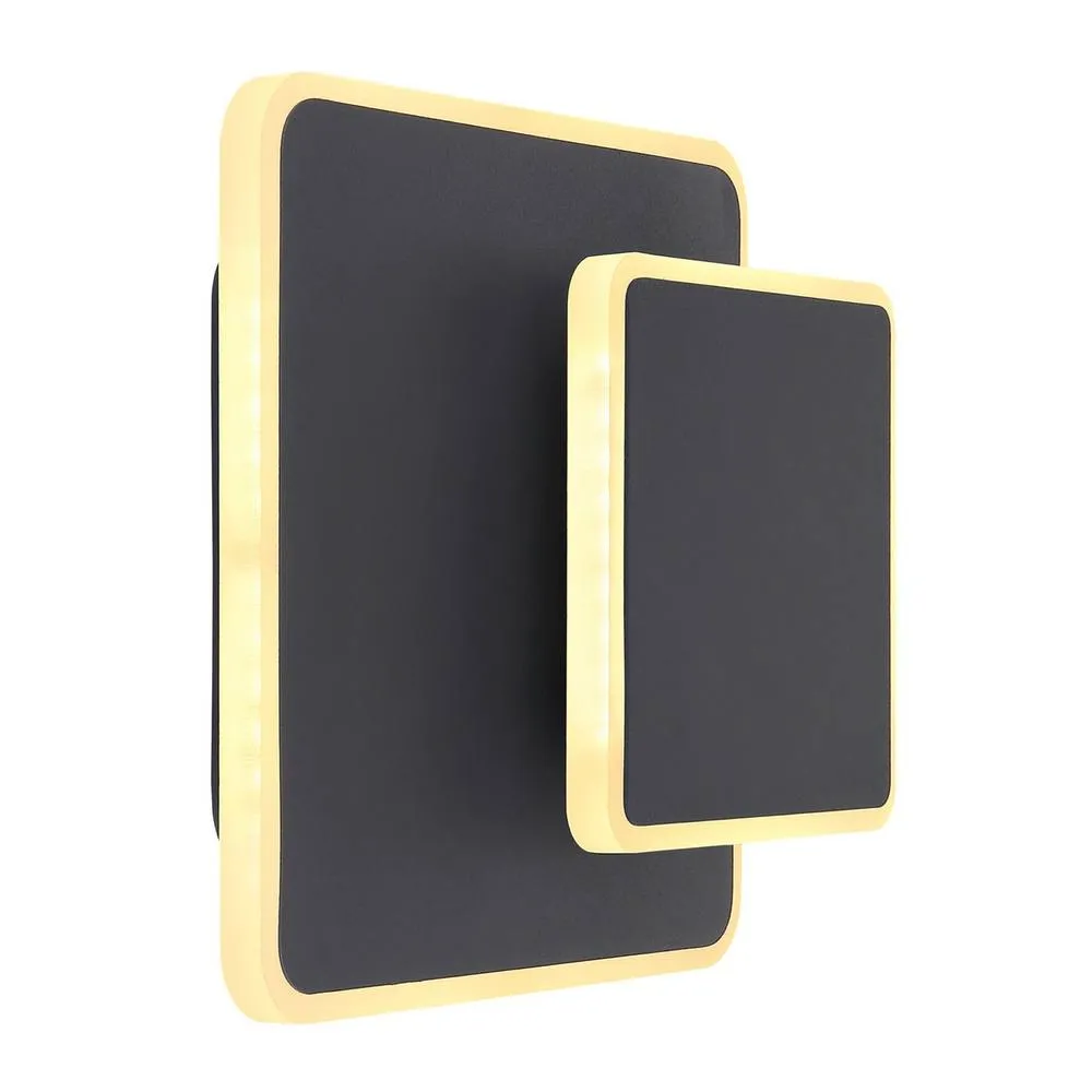 Netlighting Many Integrated LED Wall Lamp Black 2x LED 3000K