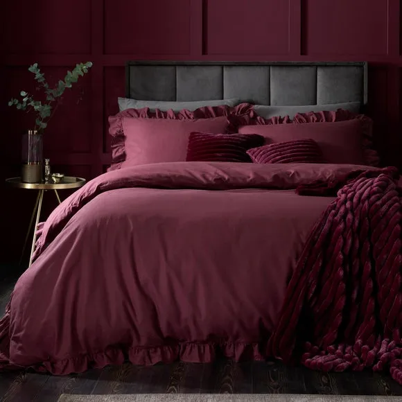 Appletree Cassia Frill 100% Cotton Duvet Cover & Pillowcase Set 4