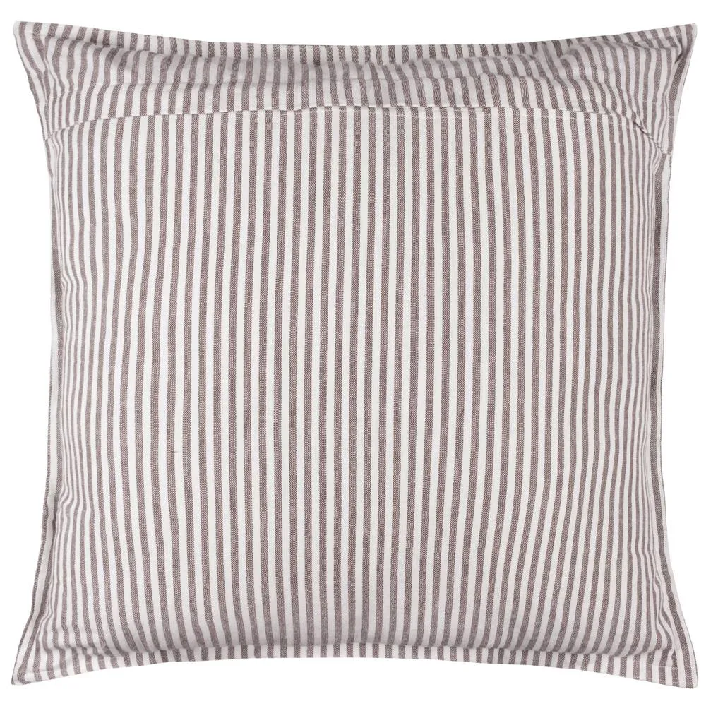 Yard Hayle 100% Cotton Striped Outdoor Cushion in Chocolate 3