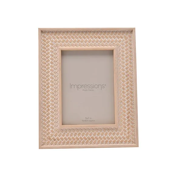 Impressions Herringbone Patterned Photo Frame 2