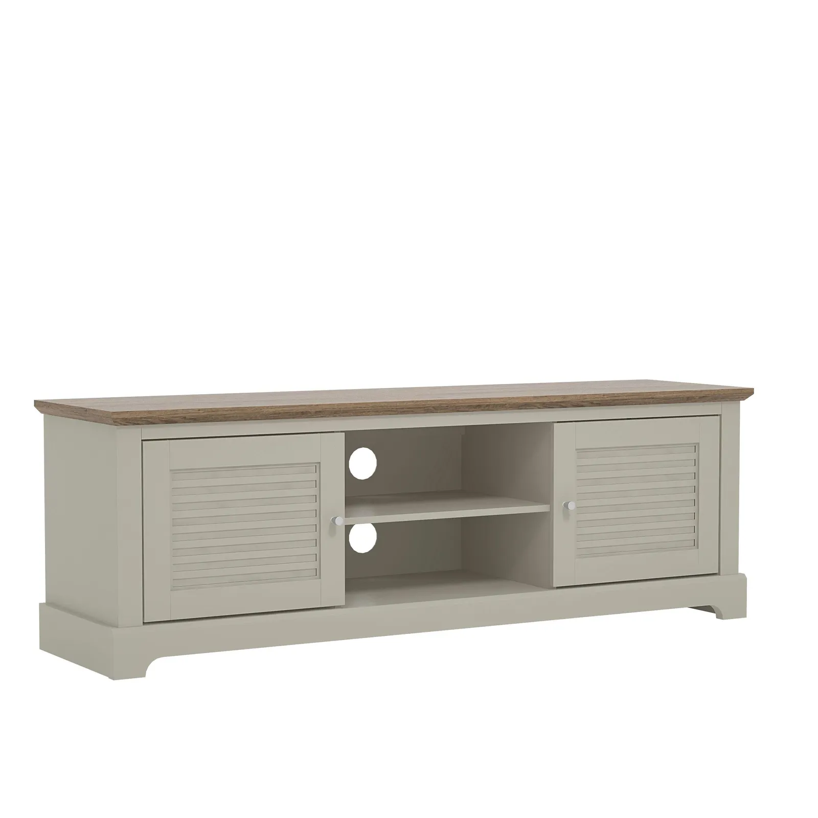 GFW Salcombe TV Unit in Light Grey 4