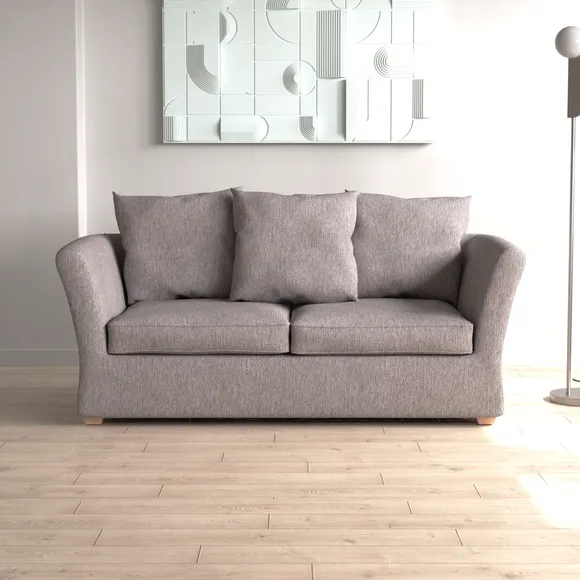 Emmett Woven Fabric 2 Seater Double Sofa Bed 2