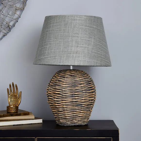 Lari Split Weave Wicker Table Lamp 2