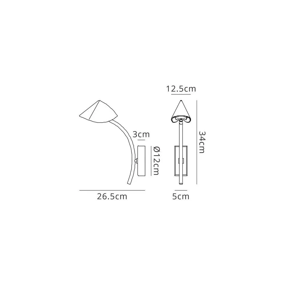 Netlighting Capuccina 1 Light Wall Lamp 7W LED 3000K 630lm White 3yrs Warranty 5