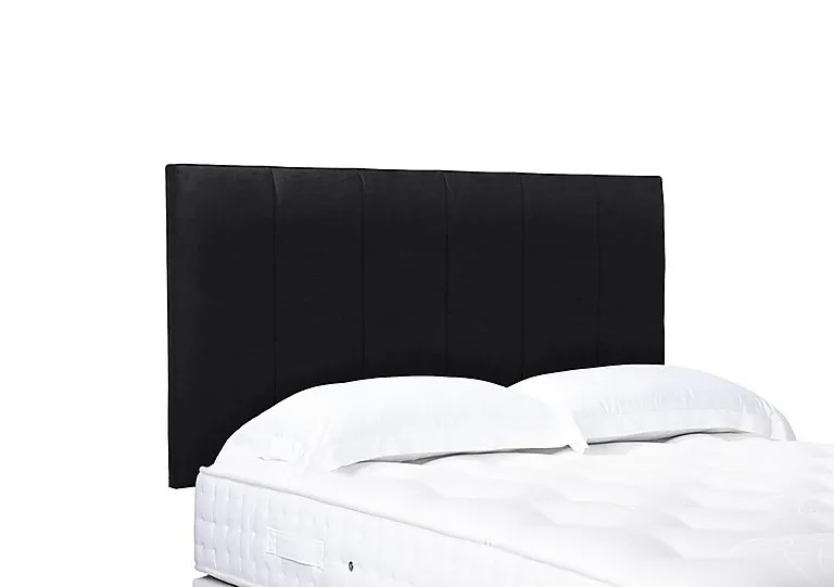 Artisan Collection Heyman High Strutted Headboard - Single - Plush Ebony
