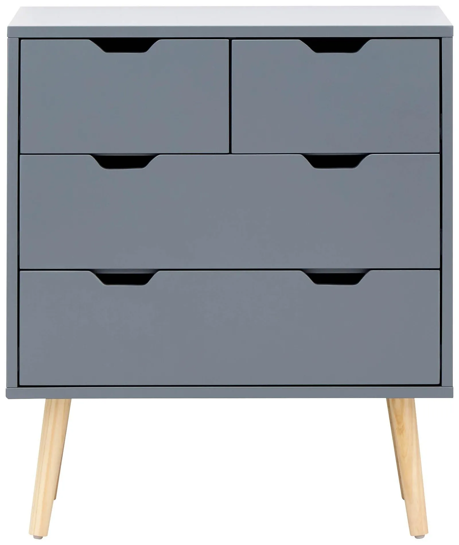 GFW Nyborg 2+2 Drawer Chest in Dark Grey 4