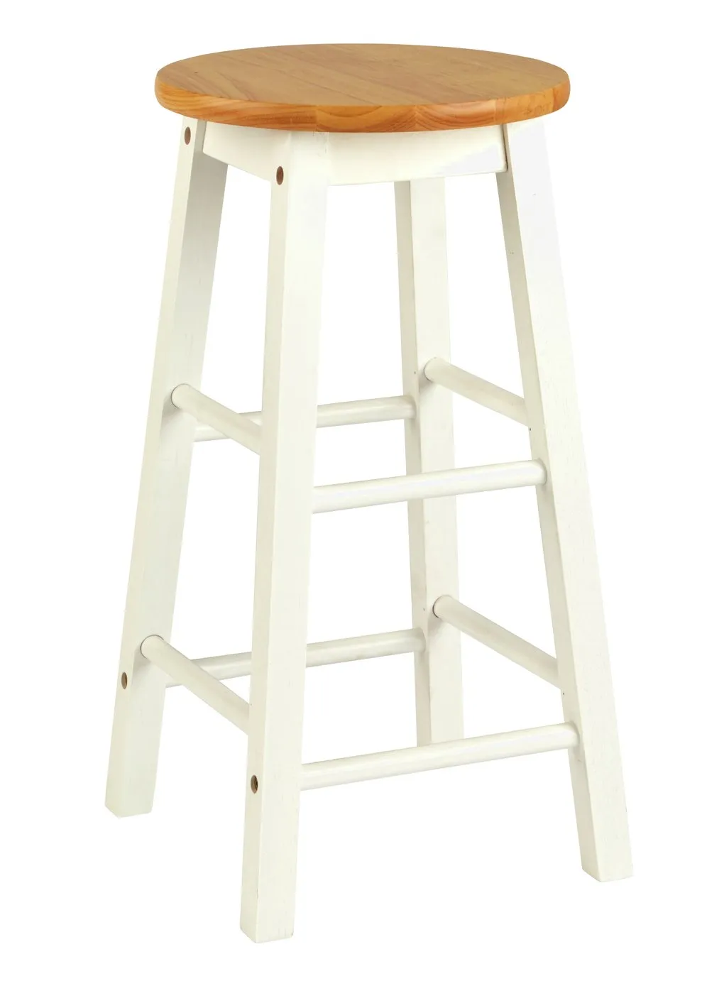 Habitat Pair of Wooden Bar stools - Two Tone