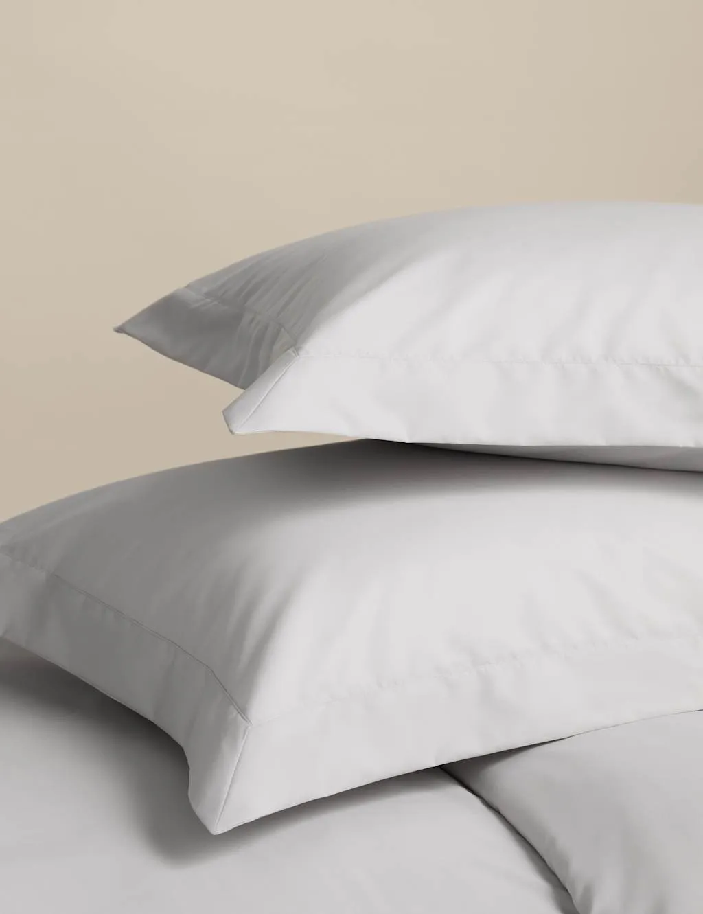 M&S Egyptian Cotton 400 Thread Count Crisp Oxford Pillowcase Dove