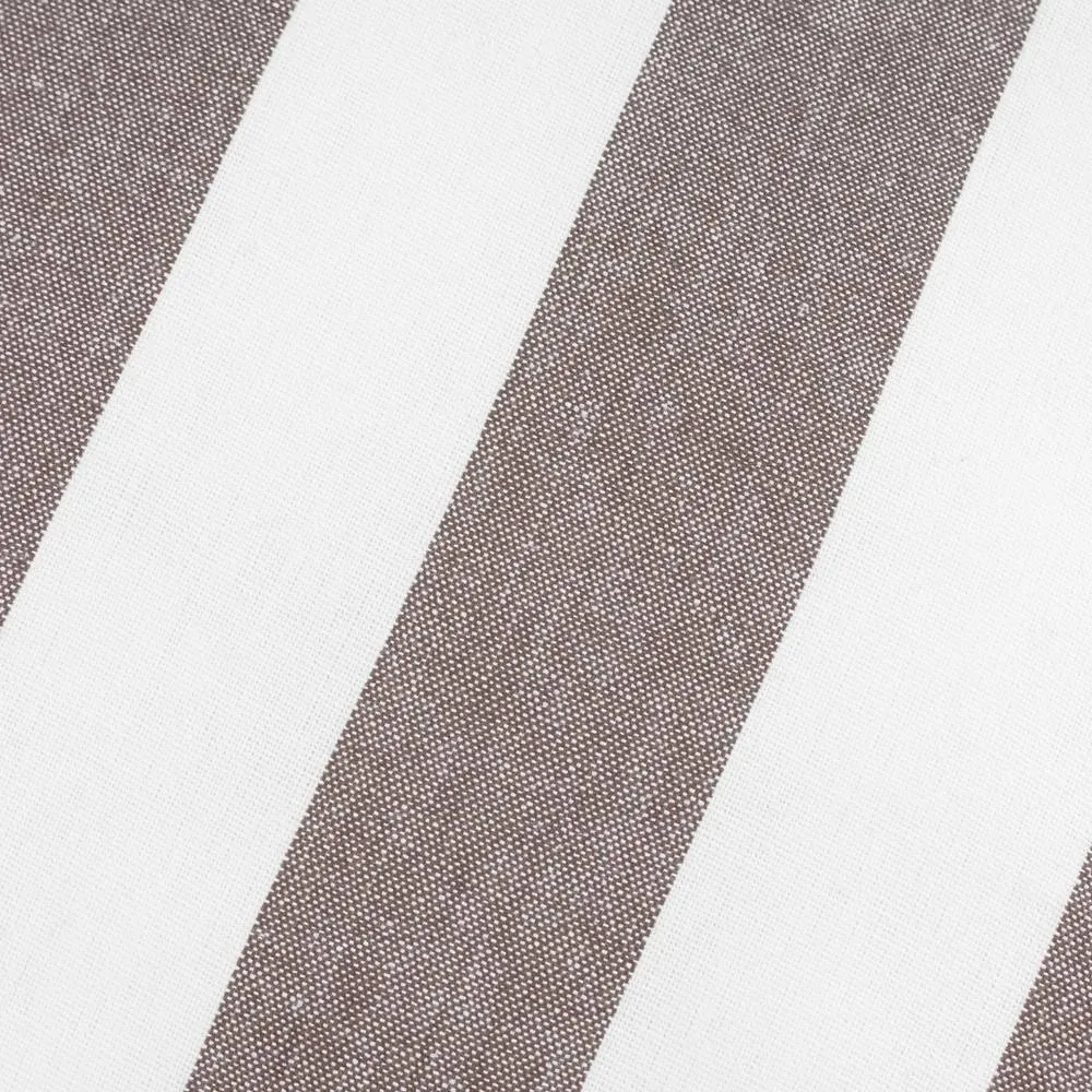 Yard Hayle 100% Cotton Striped Outdoor Cushion in Chocolate 5