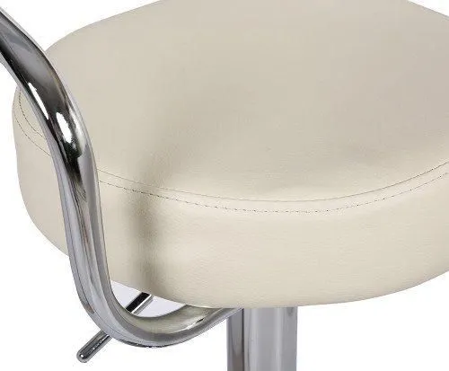 netfurniture Lazio Adjustable Bar Stool Cream 3