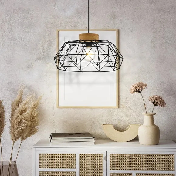 EGLO Padstow Geometric Wire Pendant Light