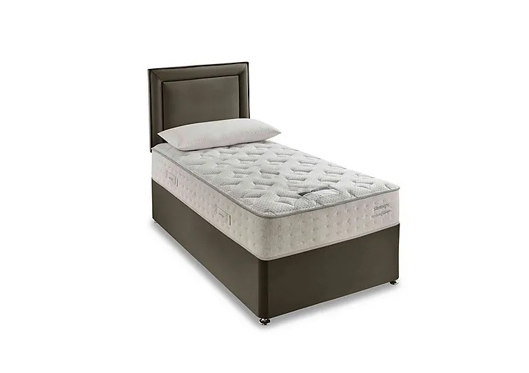 Revitalise Ortho 1400 Divan Set - Single - Smooth Velvet Mink
