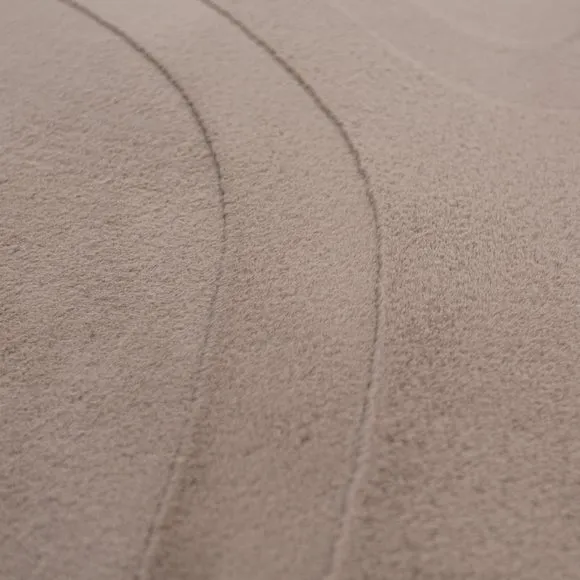 Neve Abstract Faux Fur Wave Rug 2
