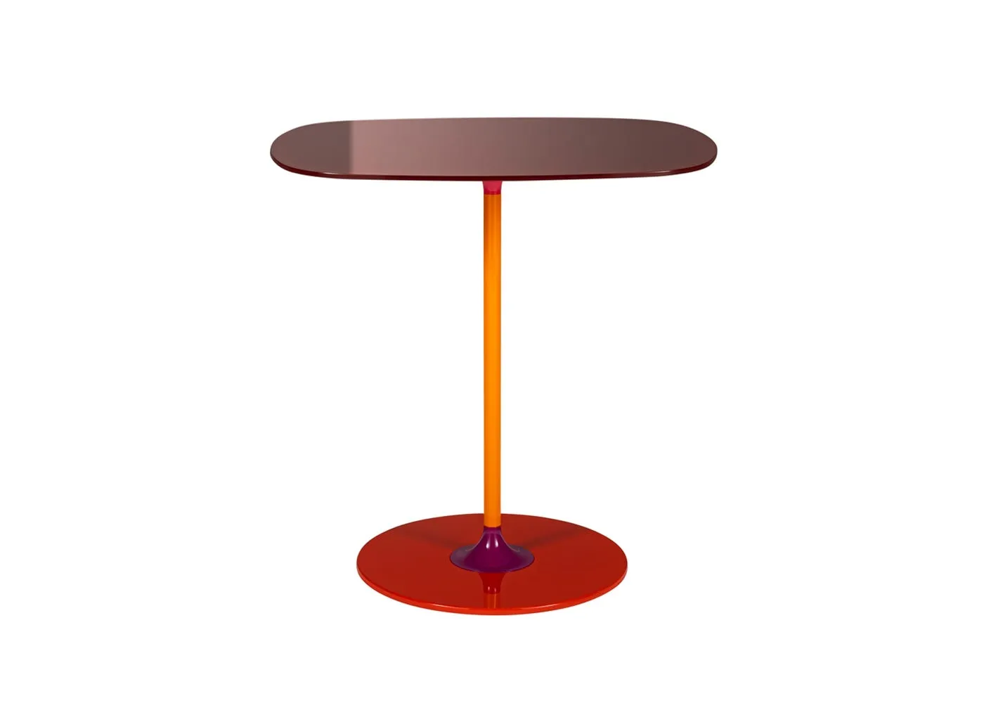 Kartell Thierry Table High Burgundy 1