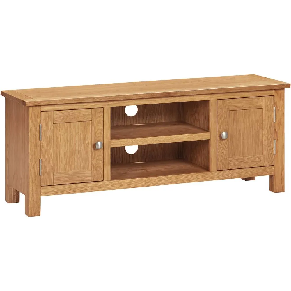 Seconique Cambridge 2 Door Tv Unit - Honey (Fully assembled) in Light Brown 2