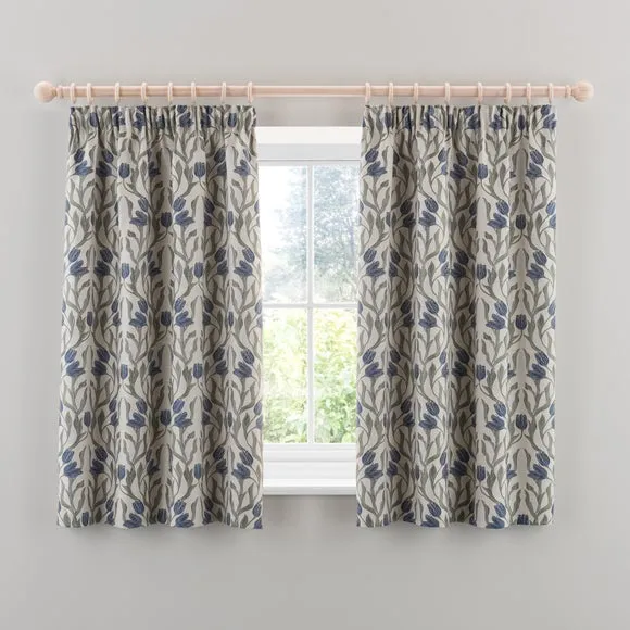 Tulip Jacquard Pencil Pleat Curtains 5