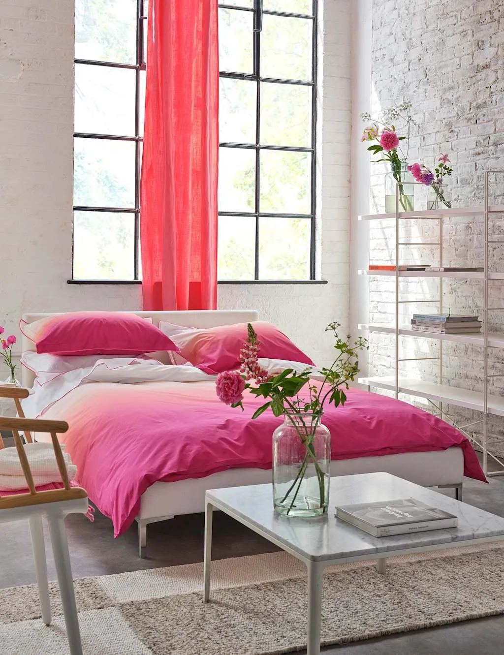 Designers Guild Pure Cotton Savoie Bedding Set Pink Mix