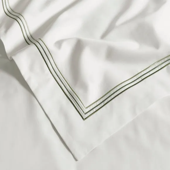 Dorma Rovello Embroidery 100% Cotton Duvet Cover & Pillowcase Set 4