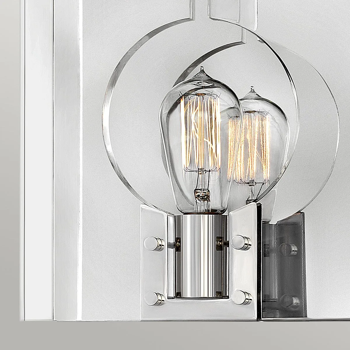 Netlighting Lisa McDennon by Hinkley Ludlow 1 Light Wall Light Polished Nickel in Grey 2