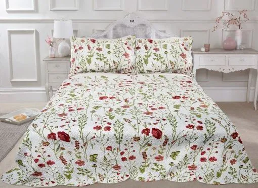 New Edge Blinds Poppies Bedspread
