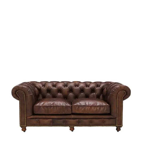 Asquith Leather 2.5 Seater Chesterfield Sofa - Barker & Stonehouse