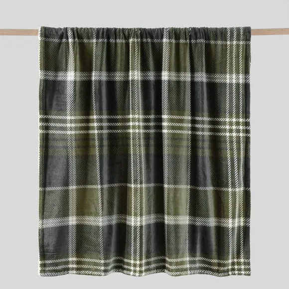 Check Sherpa Throw Blanket, 130cm x 180cm 3