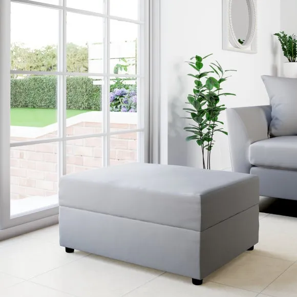 Rectangle Opulent Velvet Storage Footstool 1