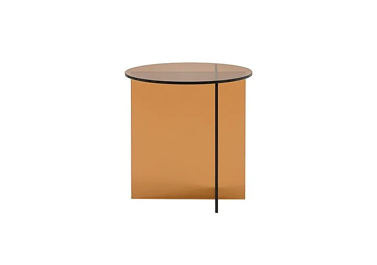 Arvelo Glass Side Table - Bronze
