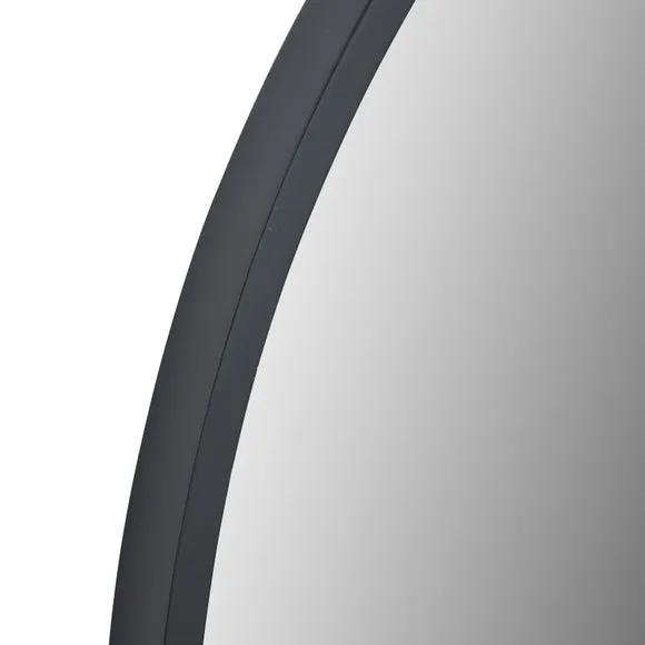 Wood Round Mirror 2