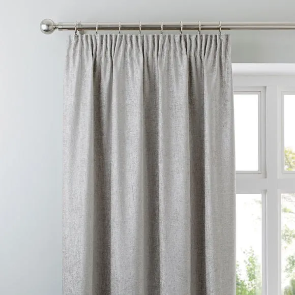 Chenille Pencil Pleat Curtains (Blackout Thermal Available) 1