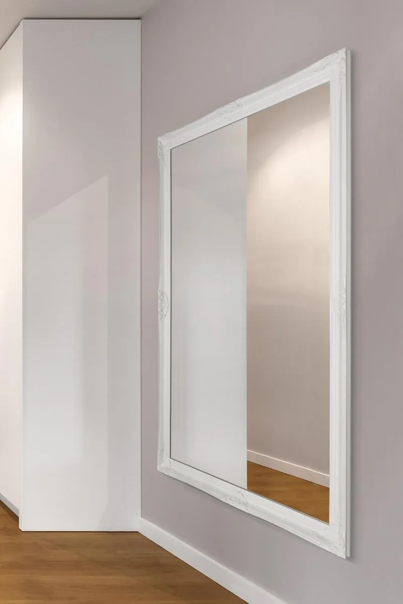 MirrorOutlet Kingsbury White Classic Large Wall Mirror 168 x 107 CM