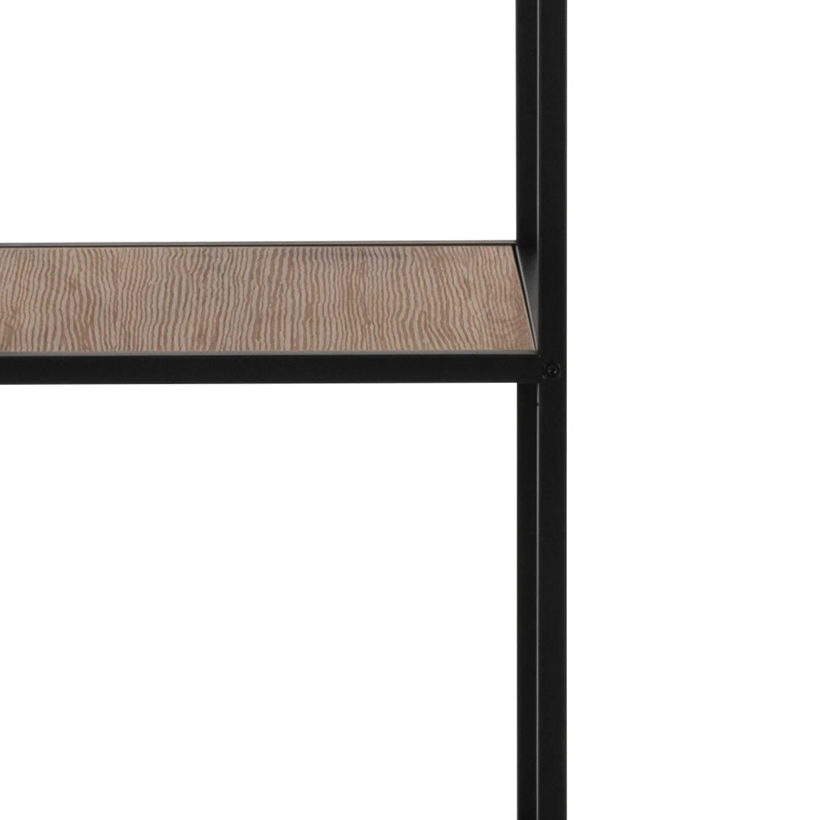 Furniture To Go Seaford Bookcase with 2 Drawers & 3 Shelves in Black & Oak 5
