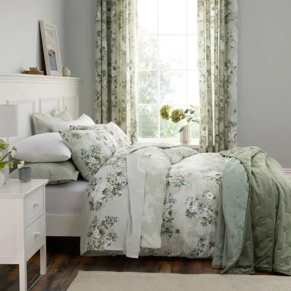 Darla Floral 100% Cotton Flat Sheet 2