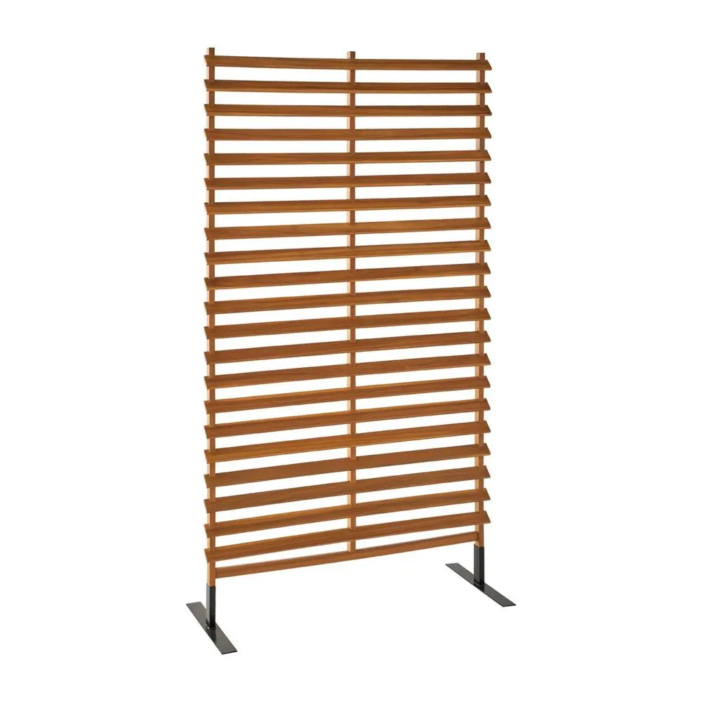 sweeek 100cm outdoor wooden screen in Brown 2