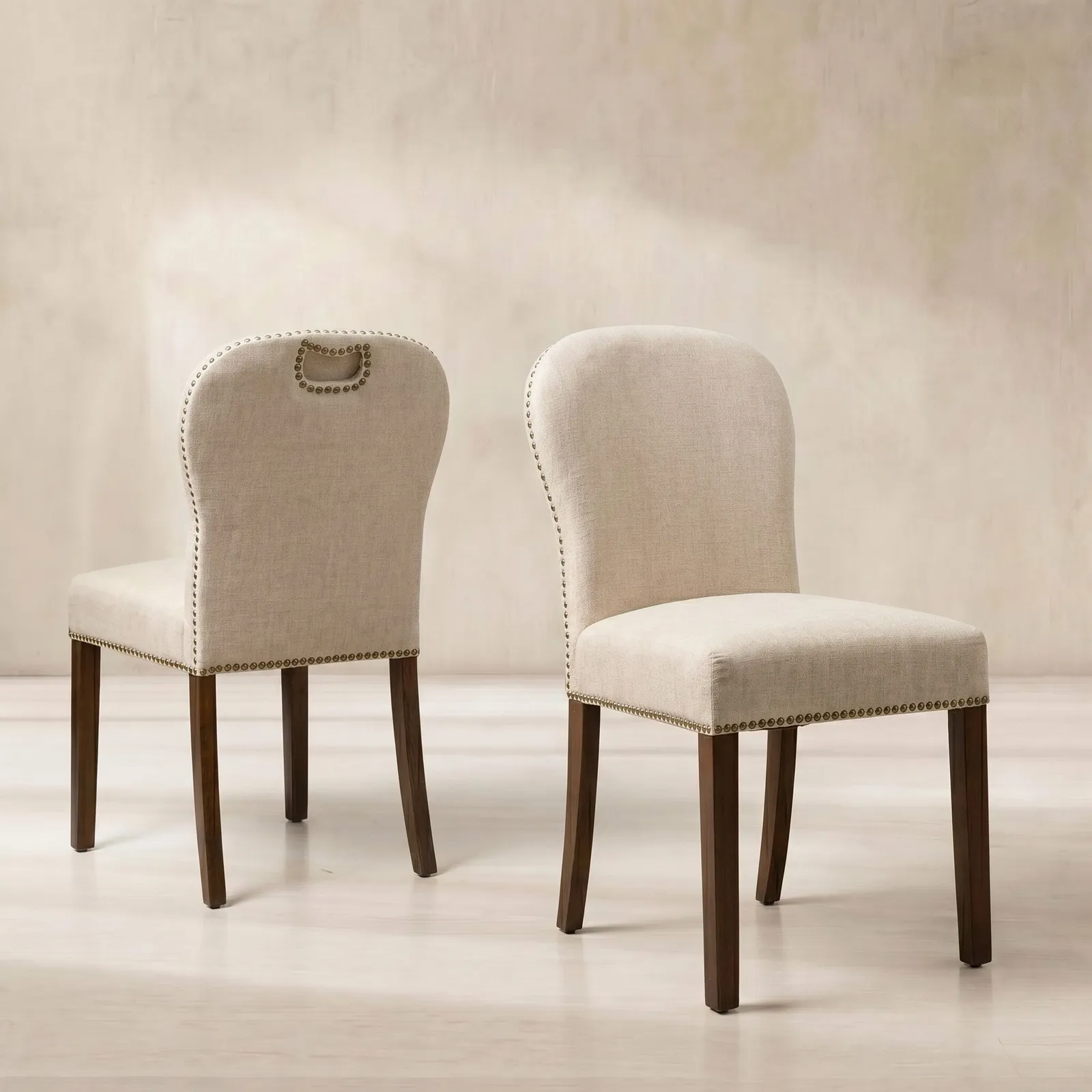 Gable Dining Chair, Neutral Fabric | Barker & Stonehouse 1