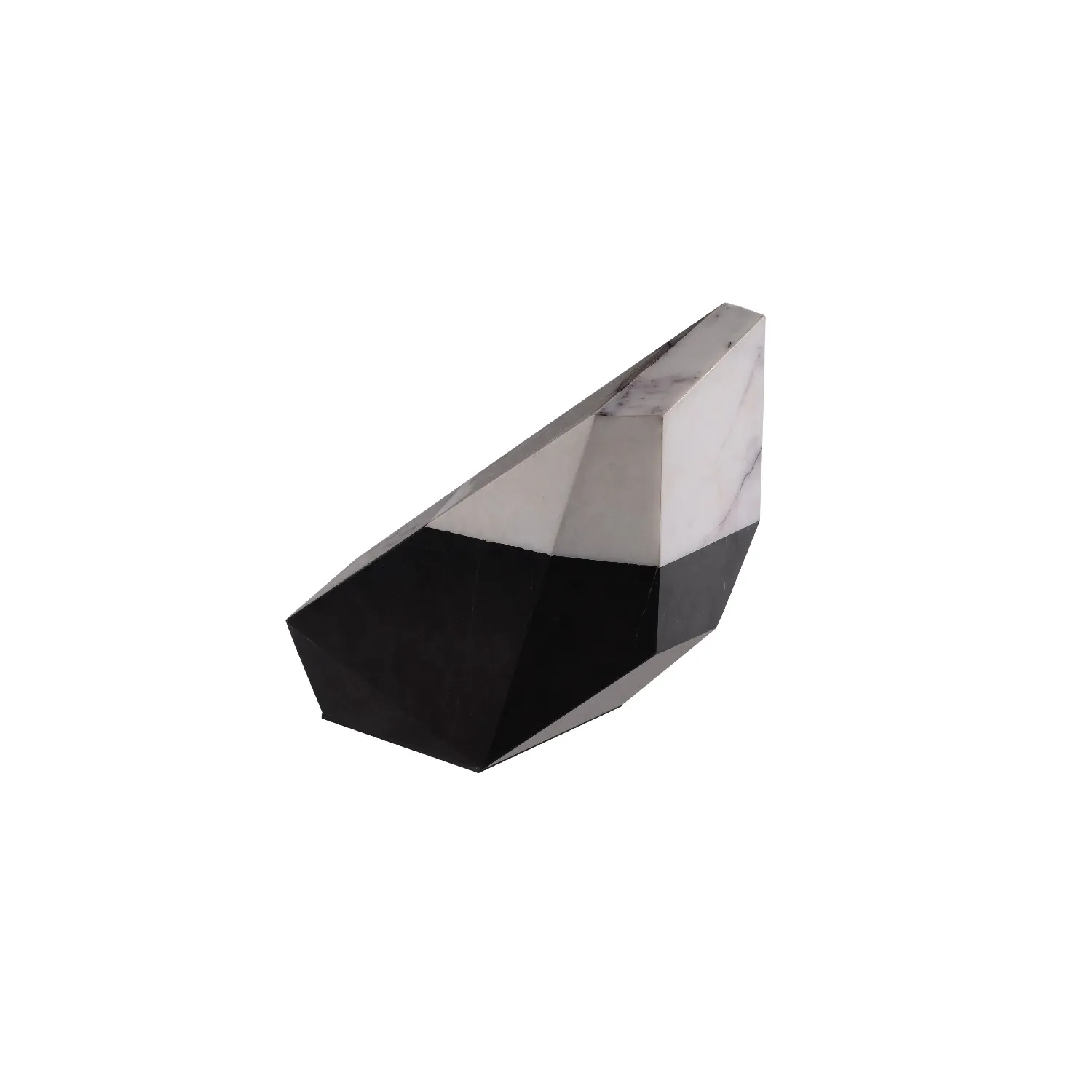 Timothy Oulton Meta Table Lamp Without Bulb, Square, Grey Marble | Barker & Stonehouse 5