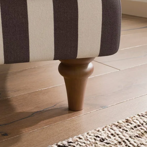 Beatrice II Woven Stripe Snuggle Chair 5