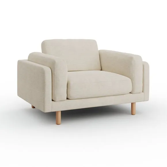 Newton Chunky Tonal Weave Snuggle Chair 6