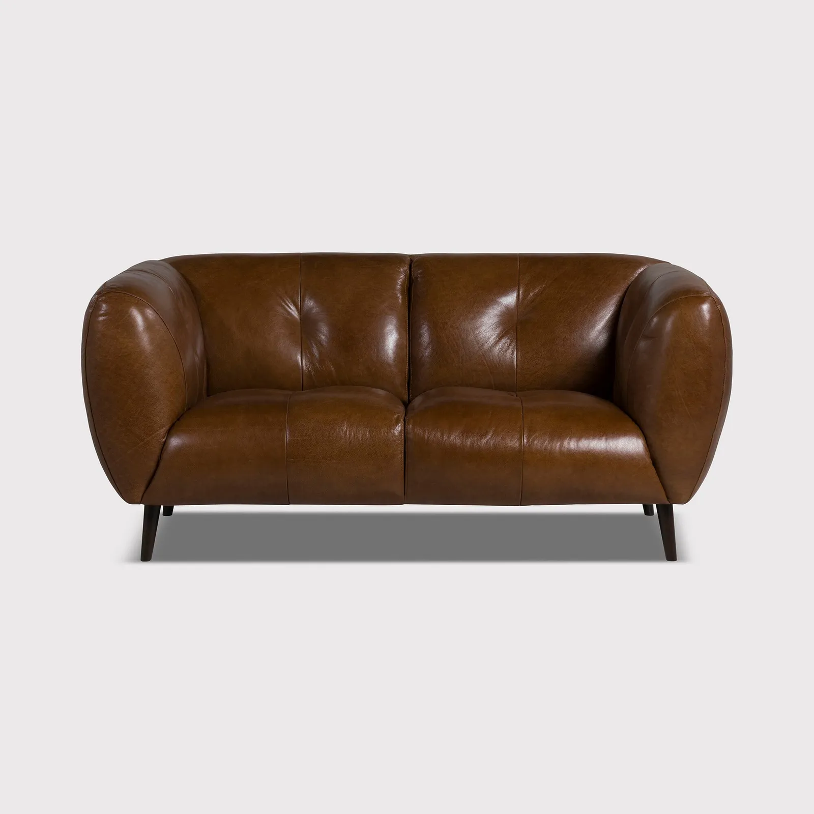 Chicago 2 Seater Sofa, Brown Leather | Barker & Stonehouse