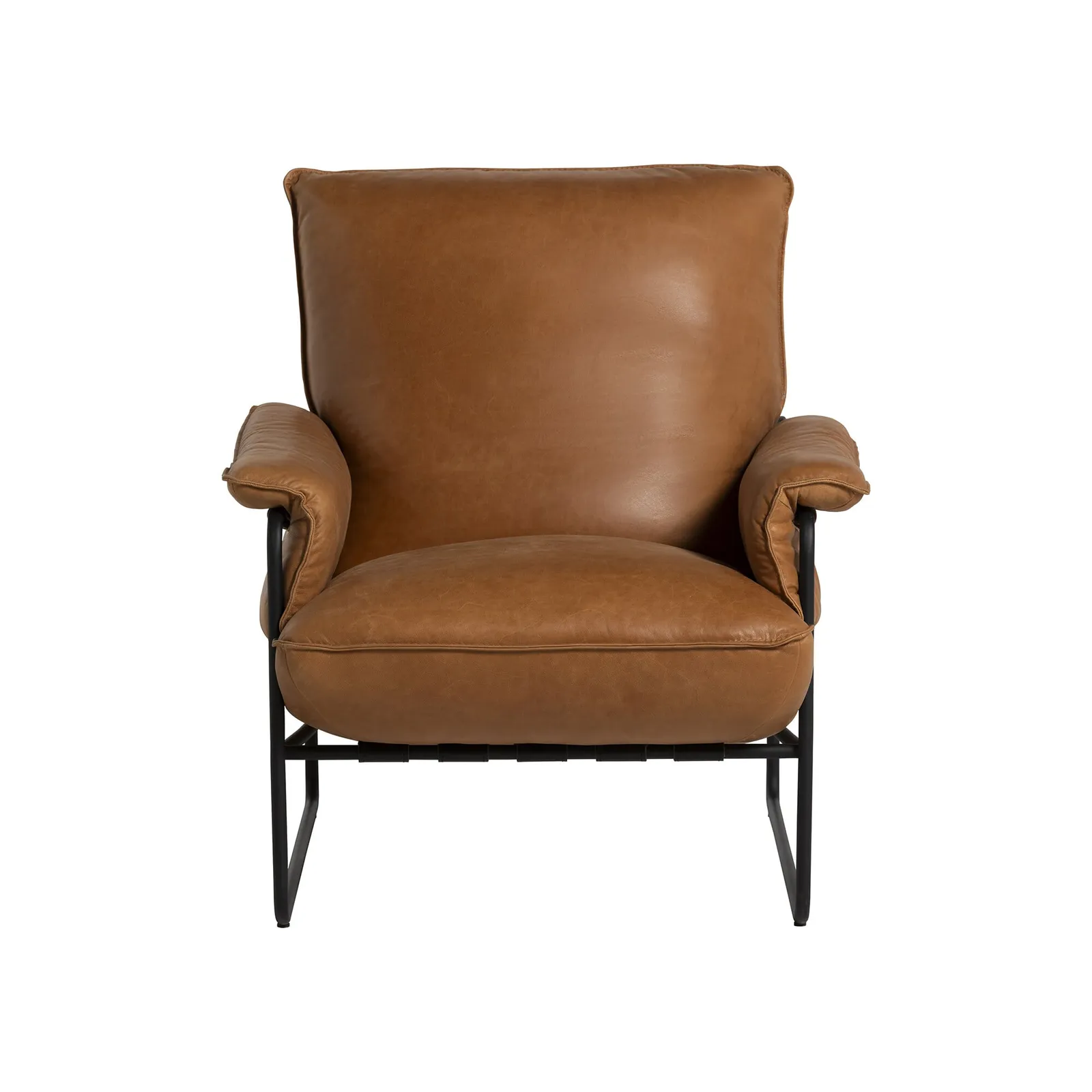 Vinci Accent Chair, Brown Leather | Barker & Stonehouse 3