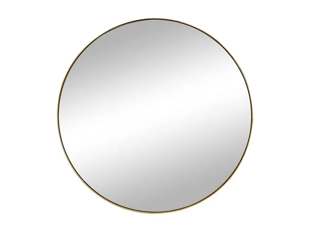 Vente-unique Round Metal Wall Mirror - D.80 Cm - Gilded - JAFFREL in Gold 4