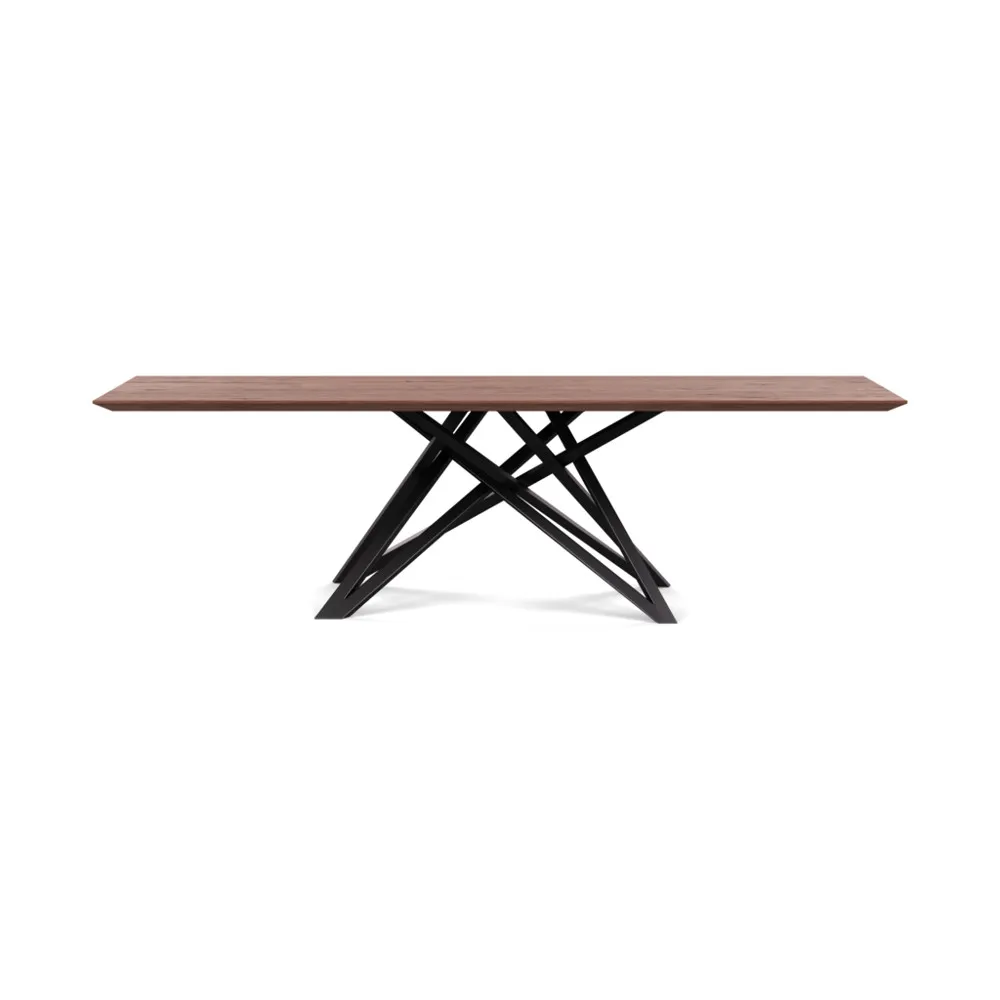 Heal's Vienna Dining Table 260x90cm Oiled Walnut Chamfered Edge Filled