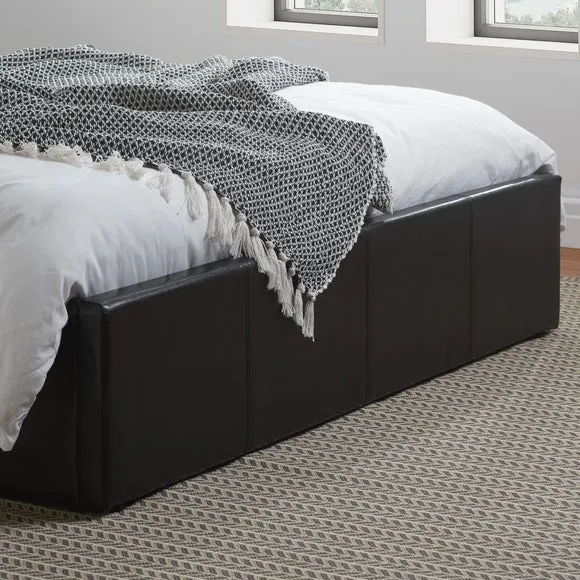Berlin Ottoman Bed Frame, Faux Leather 5