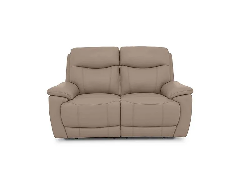 Sloane 2 Seater Leather Sofa - Barley